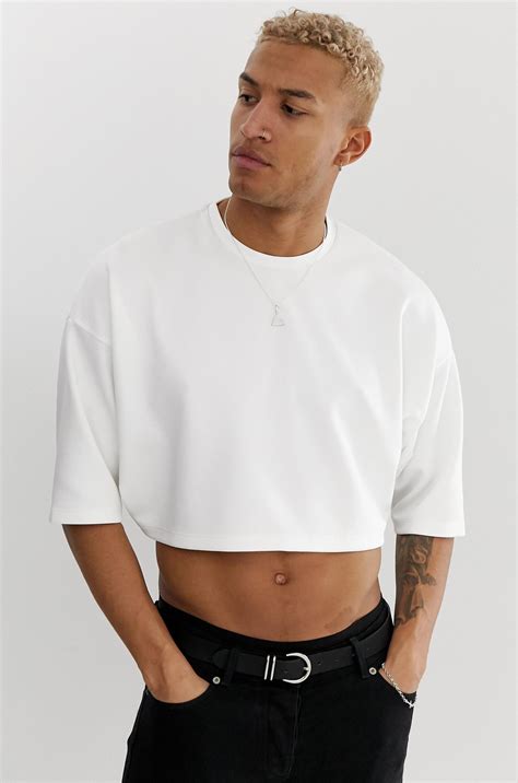 cropped oversized t shirt men.